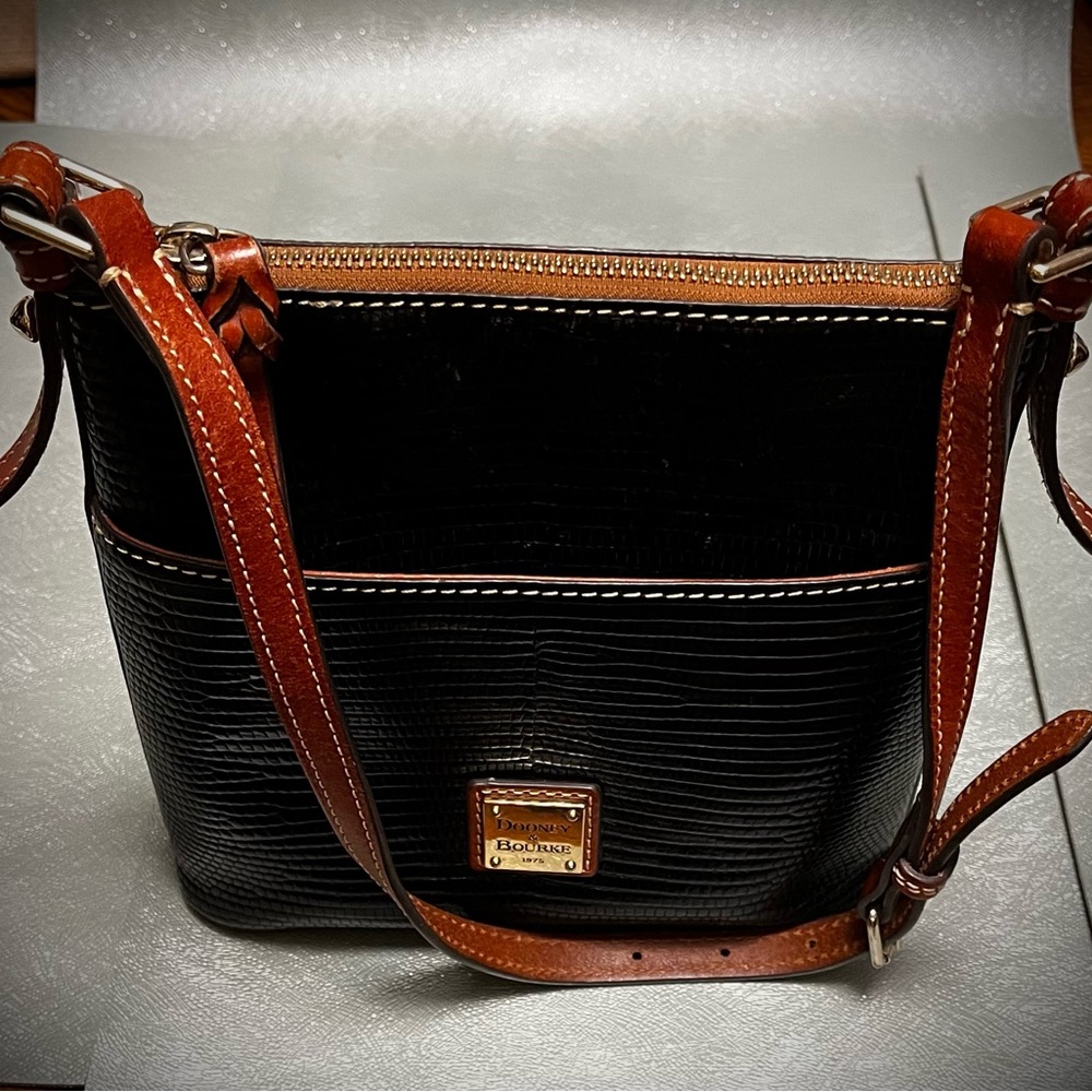 Dooney & Bourke Black and Brown Small Bag